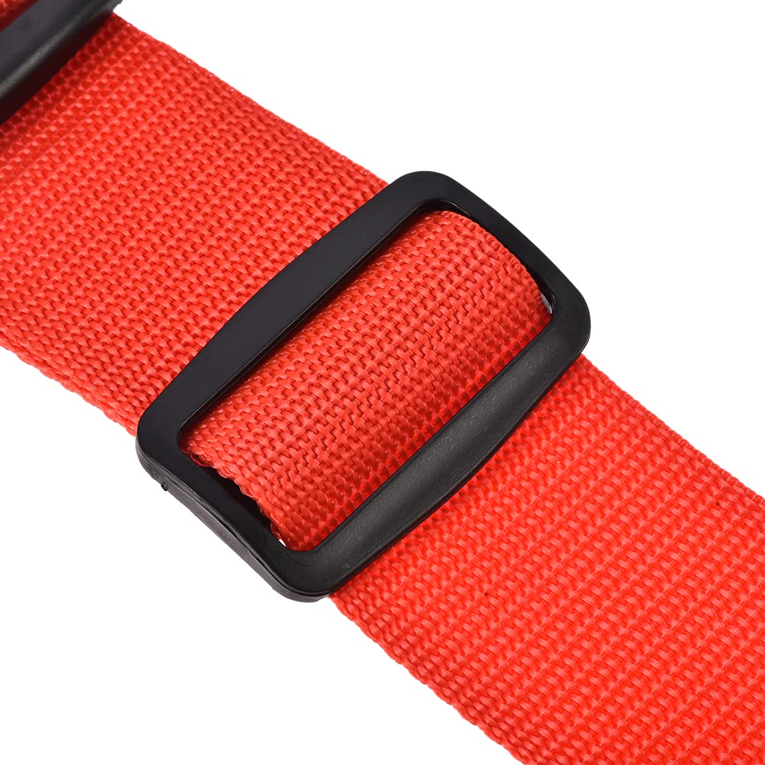 uxcell Adjustable Luggage Strap with Buckle Label - 2x78 Inches (2Mx5cm) PP Travel Suitcase Belt - Secure Packing Accessory in Red - Perfect for Air Travel, Vacation & Business Trips