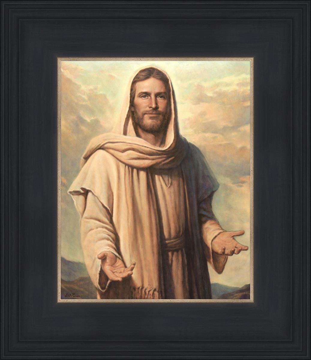Abide With Me by Del Parson - Inspirational Christian Wall Art for Home & Church Decor - Perfect for Living Rooms, Bedrooms & Worship Spaces
