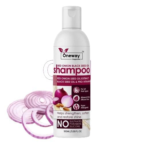 OneWay Happiness Onion Hair Oil & Onion Shampoo Combo for Hair Fall Control - Suitable for All Hair Types | Promotes Hair Growth & Reduces Breakage - Perfect for Daily Hair Care & Scalp Nourishment