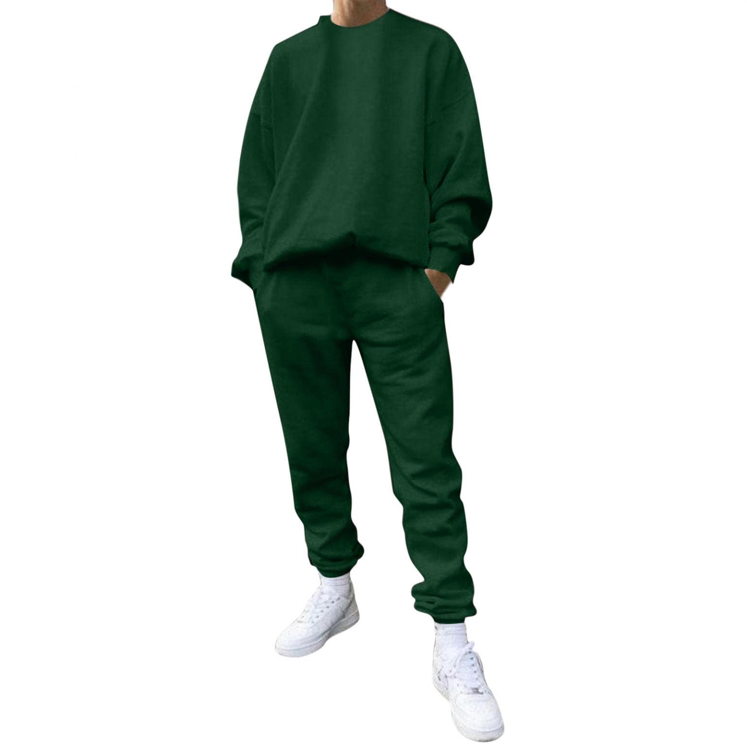 2022 JUNGE Men's Tracksuit Set - 2 Piece Comfortable Sweatsuit for Jogging, Workout & Lounge Wear | Activewear Sportswear for Gym, Running & Casual Outfits