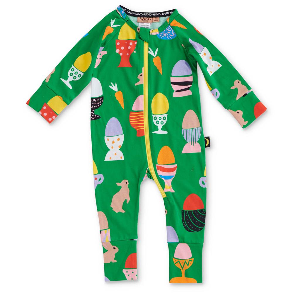 Organic Cotton Zip Romper for Babies & Toddlers - Soft & Comfortable One-Piece Outfit for Playtime, Daycare & Family Outings