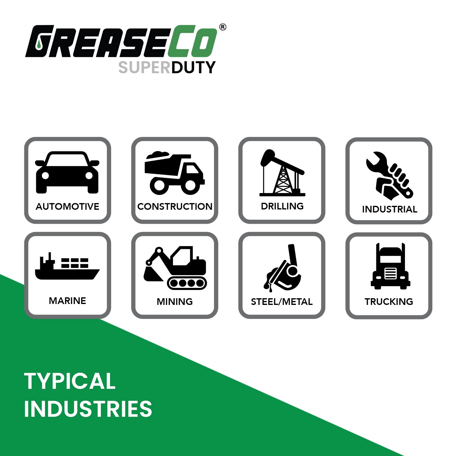 High Temp Wheel Bearing Grease - Calcium Sulfonate Marine Grease for Outboard Lower, Stern Drive & Steering Cables | Automotive Grease Gun Lubricant (10 Pack Tubes, NLGI 2, SuperDuty) - Ideal for Boats, Trailers & Heavy-Duty Vehicles