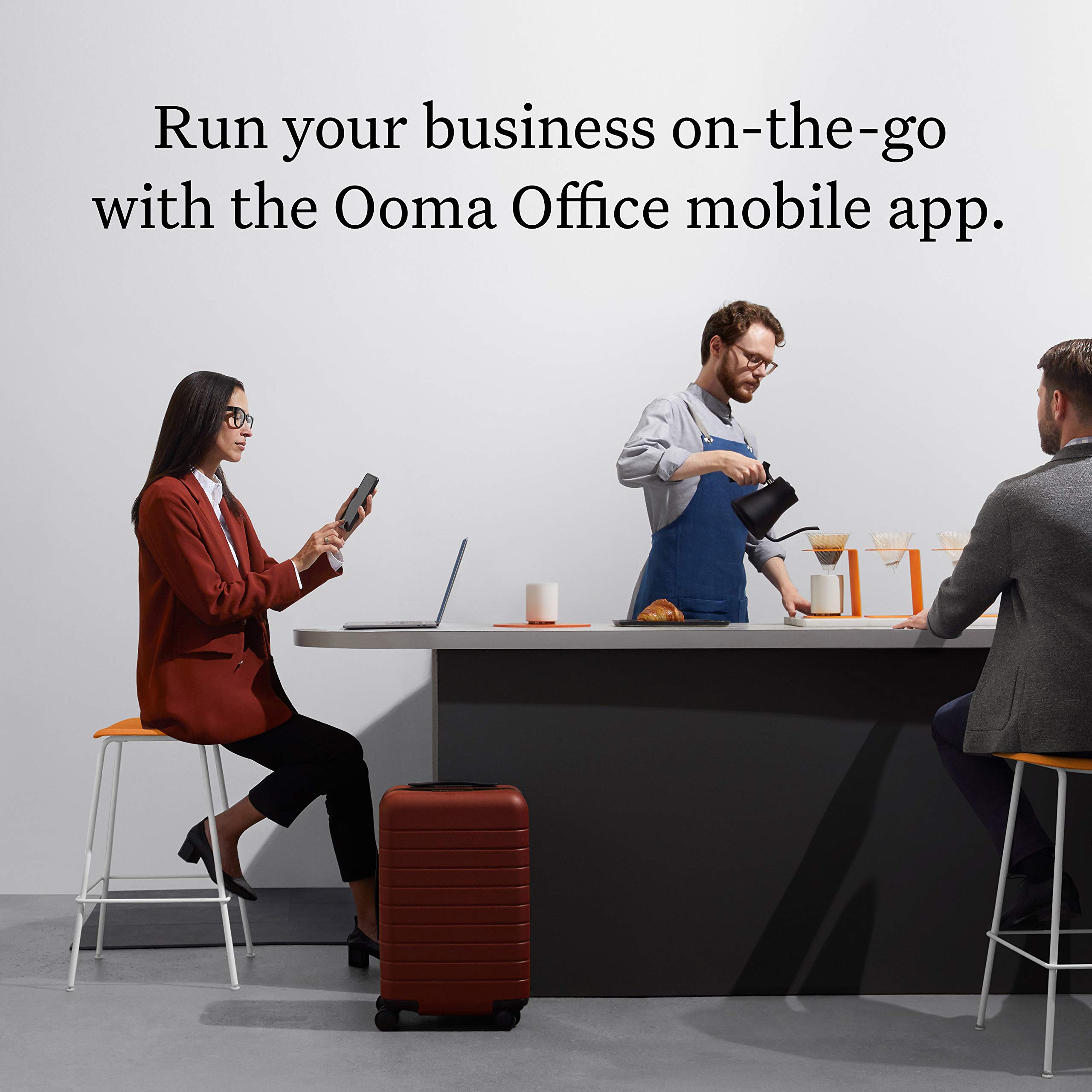 Ooma WP825 Rugged Portable Wi-Fi IP Phone - Enterprise-Grade Wireless VoIP Phone for Retail, Logistics, Medical & Security | Ideal for Harsh Environments & Mobile Workforce Connectivity