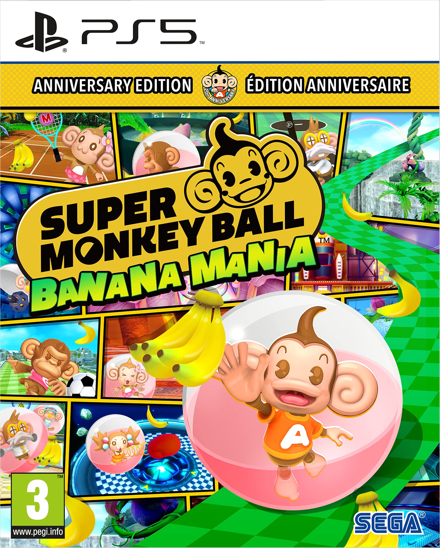 Super Monkey Ball Banana Mania Launch Edition for PS5 - Fun Family Party Game for Kids & Adults - Perfect for Game Nights & Casual Play