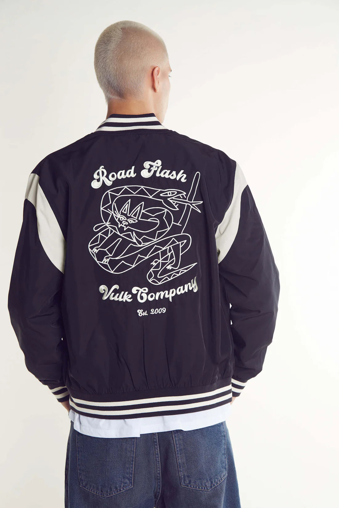 Vulk Unisex Road Bomber Jacket - Black Motorcycle Jacket for Men & Women | Waterproof Windbreaker for Urban Commuting & Outdoor Adventures