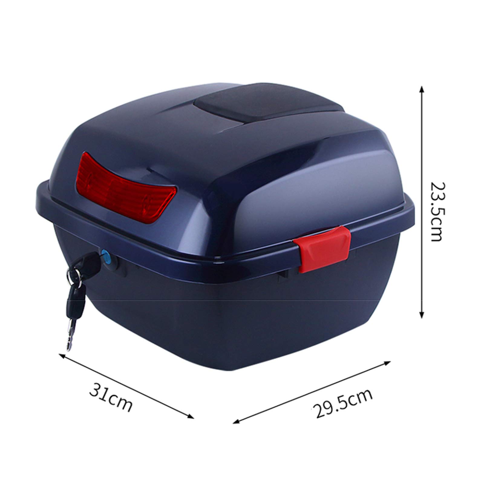 **Heavy Duty Waterproof Motorcycle Rear Travel Bag - Weather Resistant Tail Trunk Luggage for Long Rides & Commuting - Black**