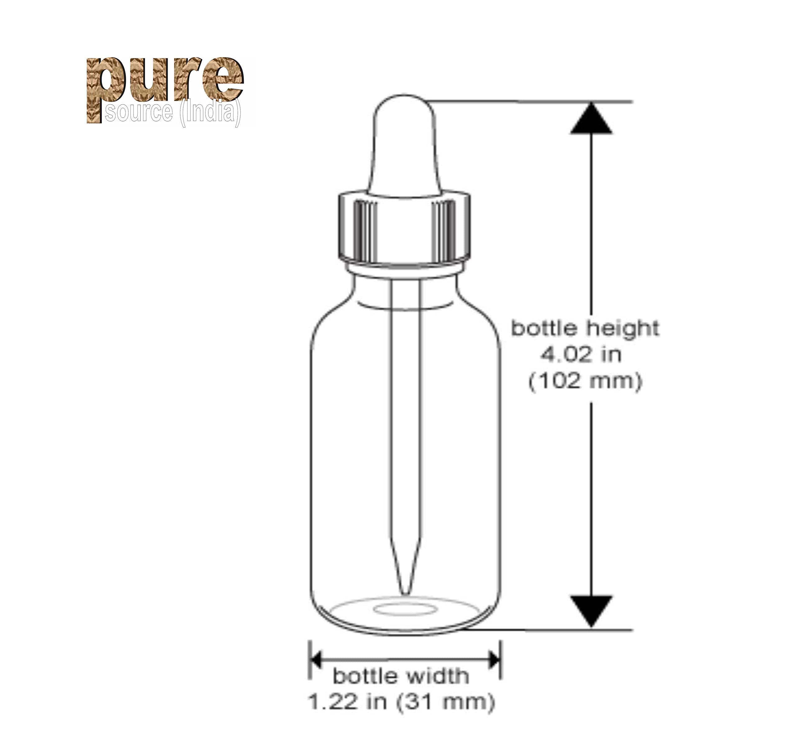 Amber Glass Dropper Bottles 30ml (3-Pack) - Essential Oil Bottles, DIY Perfume & Cosmetic Containers for Aromatherapy, Skincare, Travel - Perfect for Home, Spa & DIY Beauty Projects