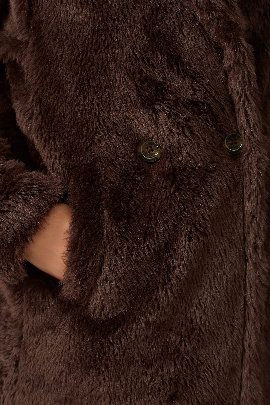 Sweet Baby Jamie Brown Faux Fur Coat - Pre-Loved Fashion Coat for Women | Perfect for Winter Outfits, Date Nights & Special Occasions