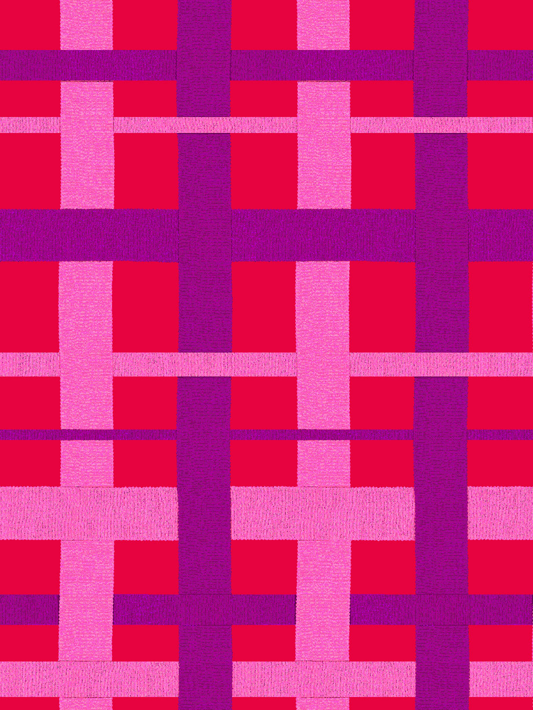 Sarah Jessica Parker 'Crosstown Plaid' Wallpaper - Violet on Scarlet Pattern | Premium Peel & Stick Wallpaper for Living Room, Bedroom, or Home Office Decor