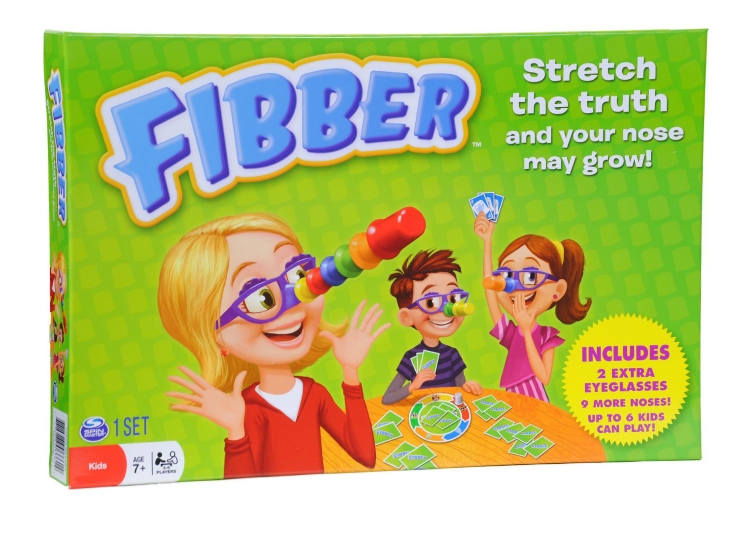 Spin Master Games Fibber - Fun Family Board Game with Bonus Items for Game Nights & Parties | Perfect for Kids & Adults