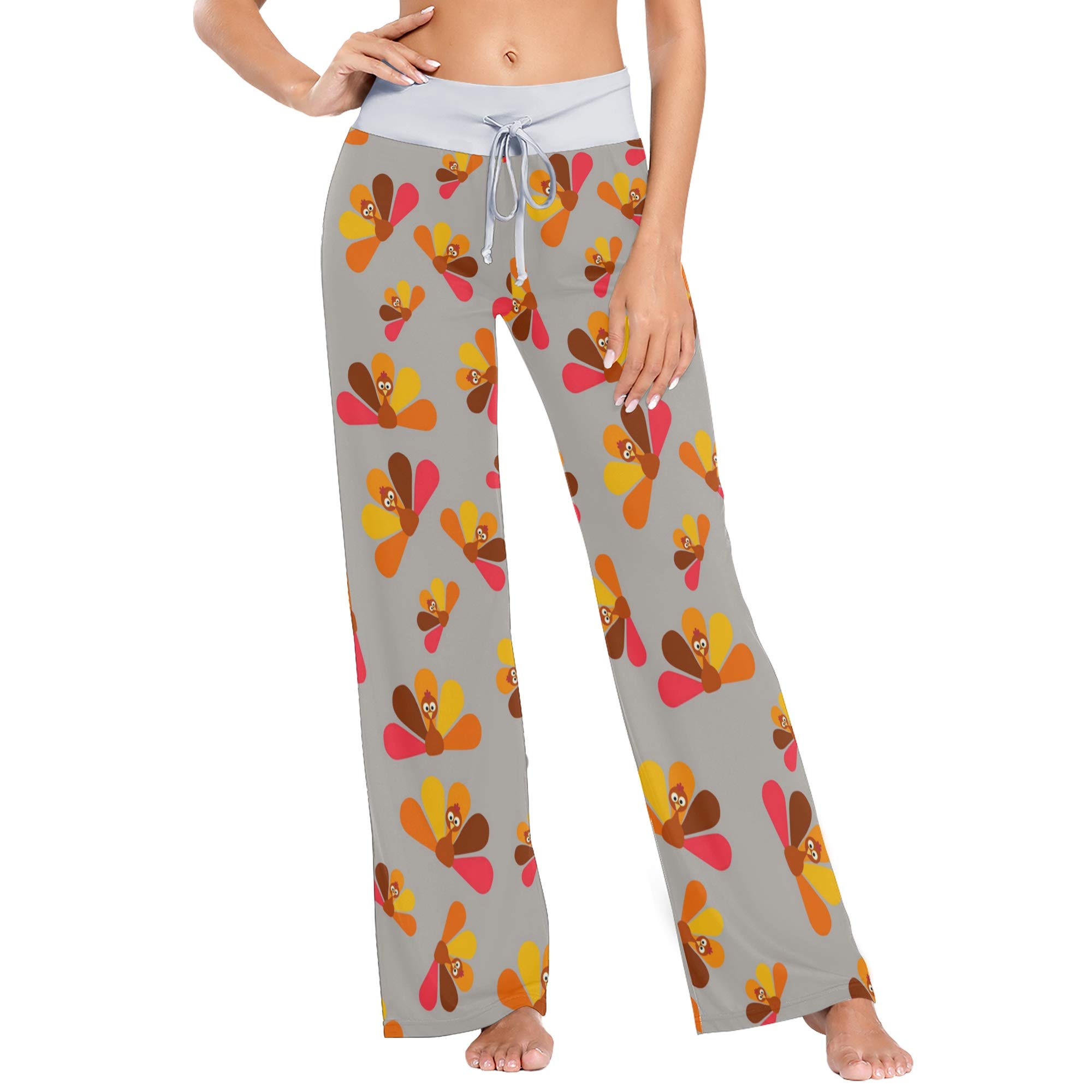 Women's High Waist Palazzo Pajama Pants - Soft Lounge Leggings with Drawstring Waist for Sleep & Relaxation | Perfect for Yoga, Home Wear & Comfortable Nightwear