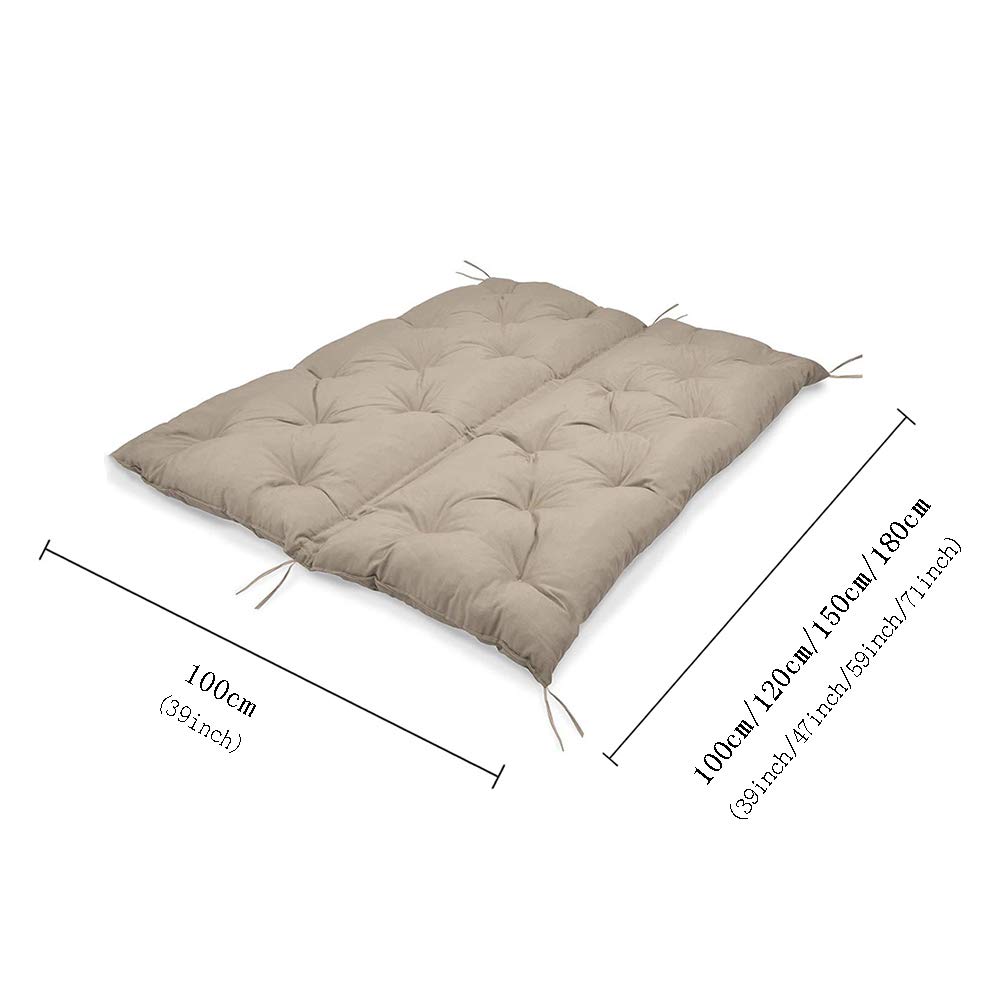 Thick Outdoor Patio Swing Bench Cushion - Large 150x100x10cm (59x39x4inch) Garden Sofa Pallet Cushion Replacement - Waterproof & Durable Chair Seating Pad for Indoor/Outdoor Furniture (Green) - Perfect for Porch, Deck, Backyard & Patio Relaxation