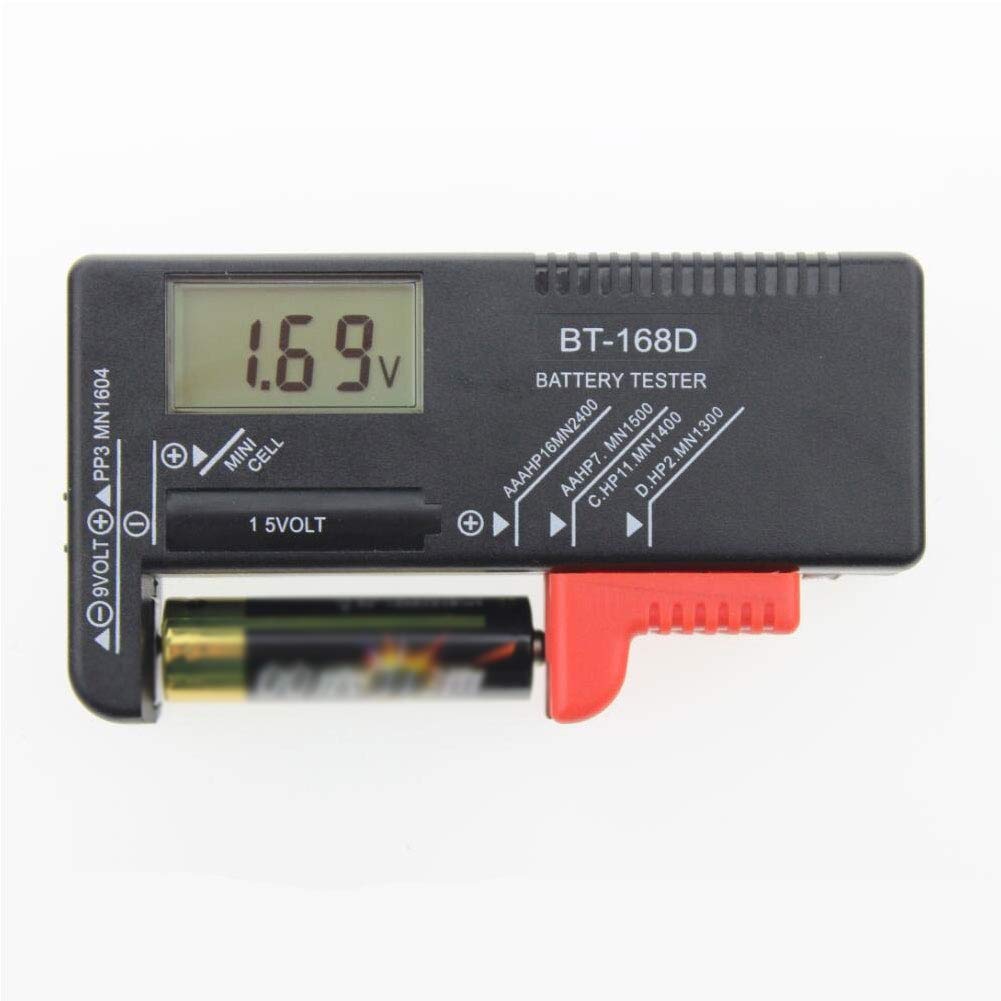 Peyan Digital Battery Tester - AA AAA C D 9V 1.5V Button Coin Cell Battery Capacity Checker | Perfect for Home, Office & Emergency Kits