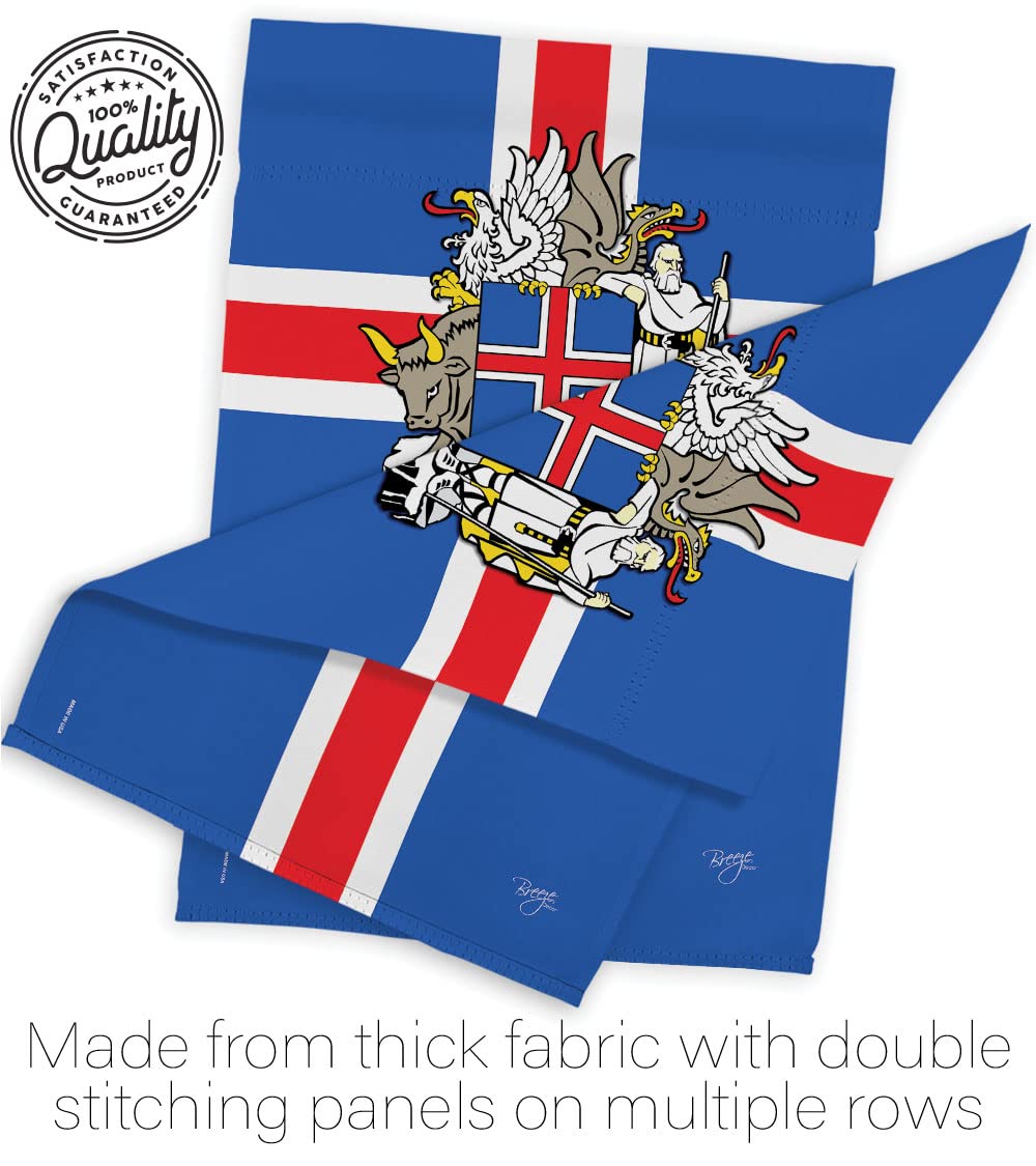Iceland Nationality House Flag Set 28x40