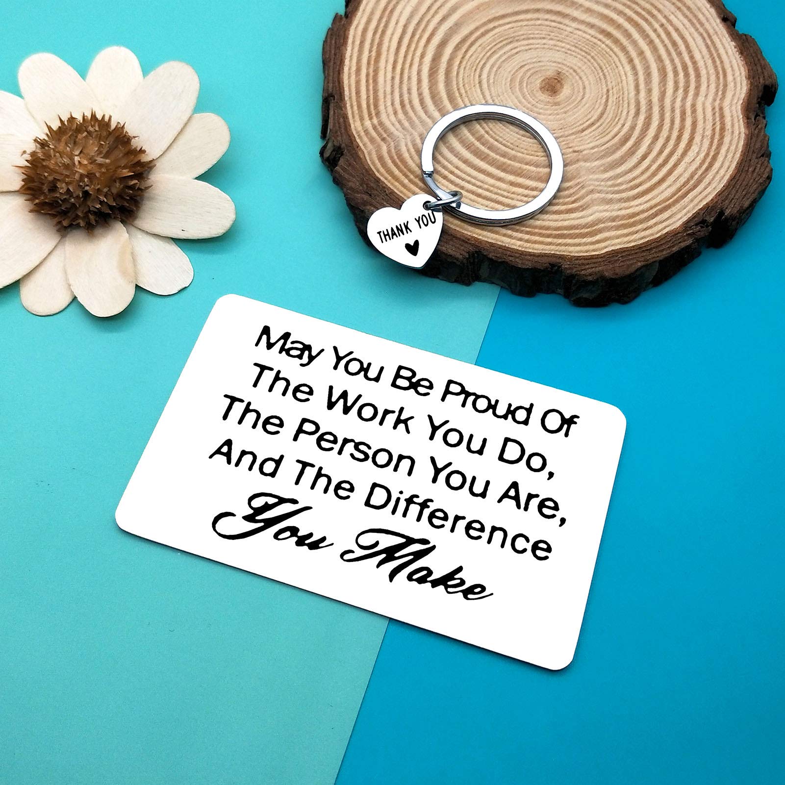 Engraved Thank You Gift Card for Employees, Teachers, Nurses - Perfect for Appreciation & Farewells