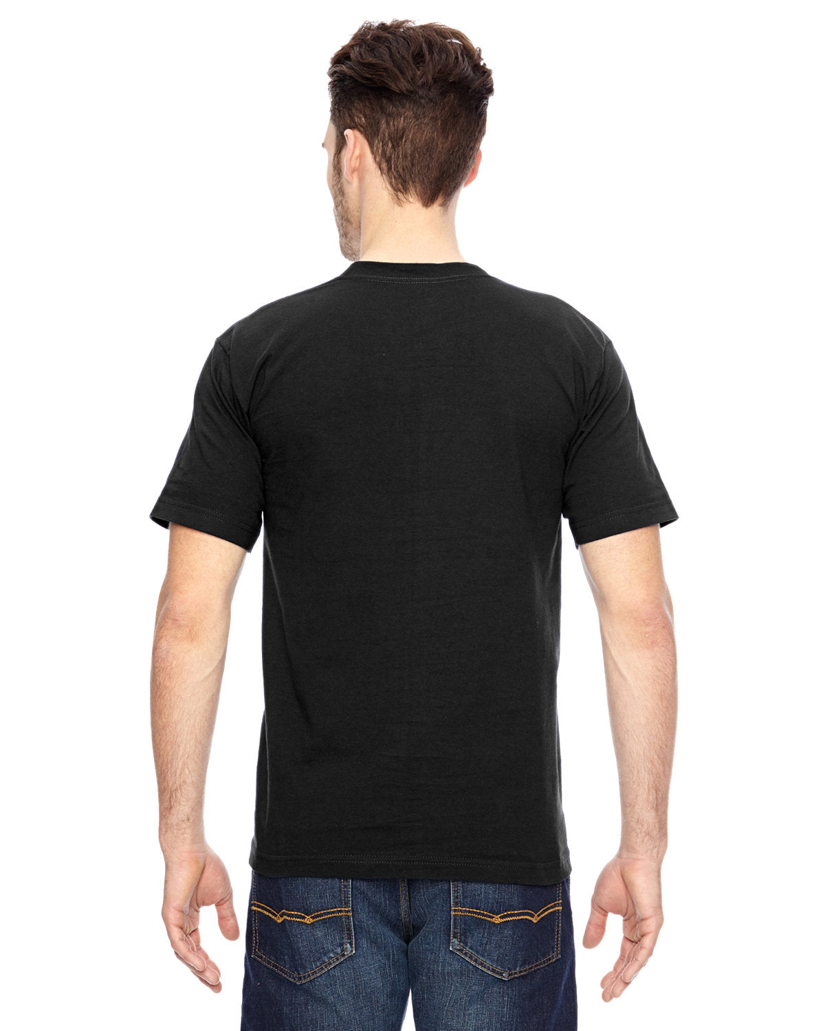 Bayside BA7100 Men's 6.1 oz 100% Cotton Pocket T-Shirt - Soft Comfort Fit Crew Neck Tee for Casual Wear, Work & Everyday Use
