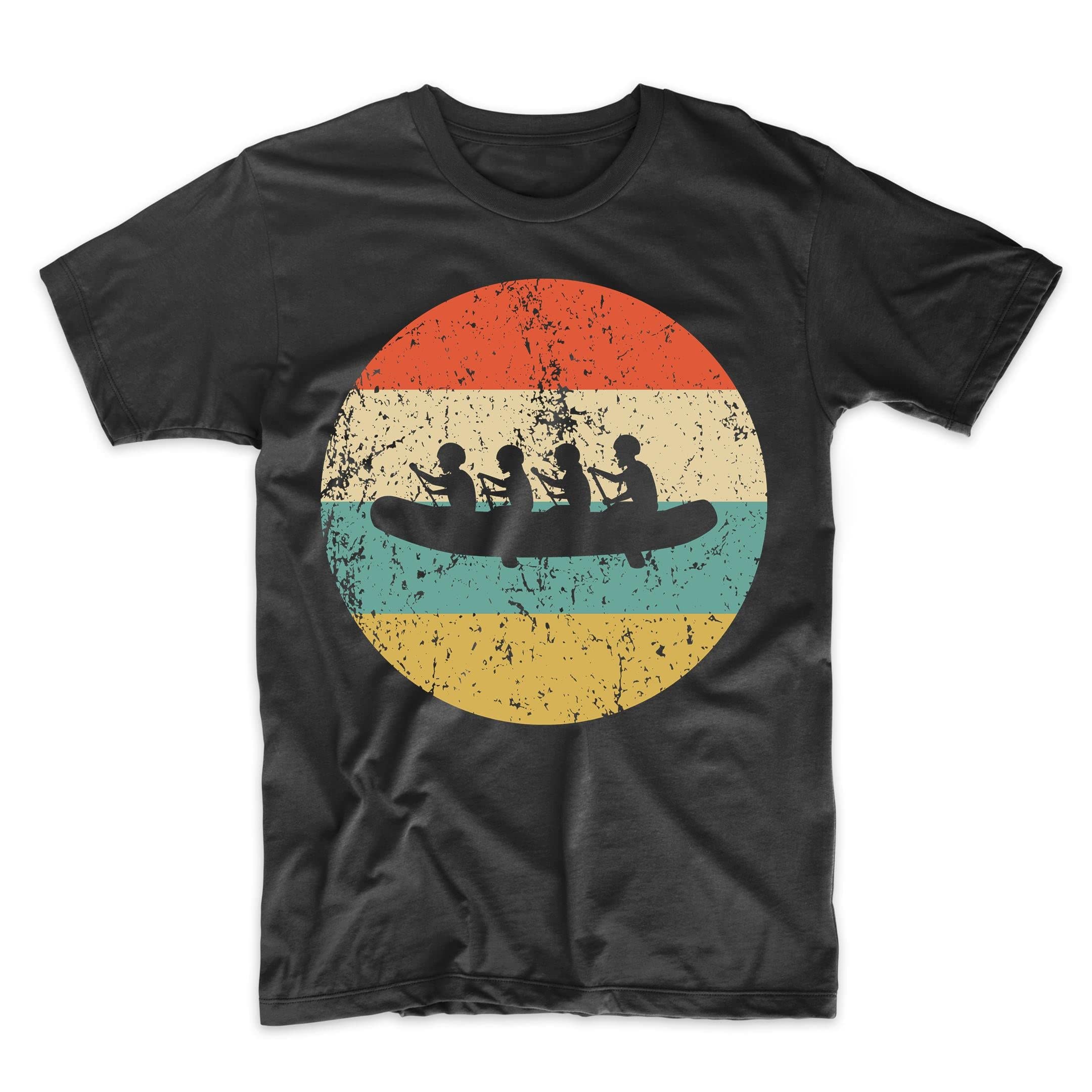 Vintage Retro White Water Rafting T-Shirt for Men & Women - Comfortable Cotton Rafters Tee - Perfect for Outdoor Adventures, River Trips, and Water Sports Enthusiasts