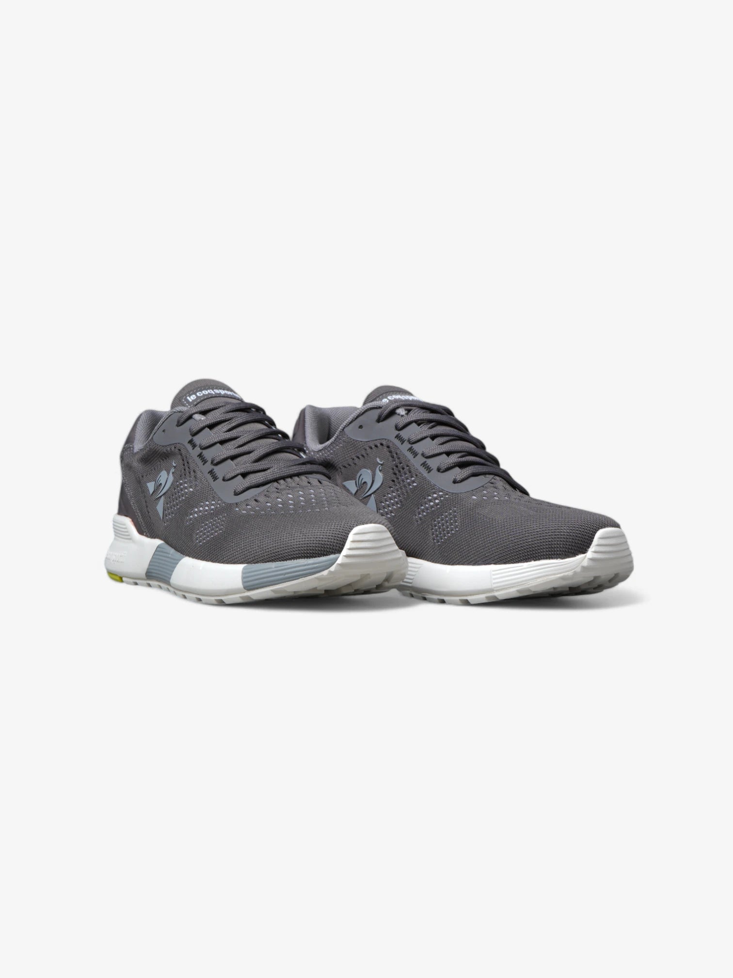 Le Coq Sportif R Pro Running Shoes - Grey, White & Green - Lightweight Sneakers for Men & Women | Perfect for Jogging, Gym & Casual Wear