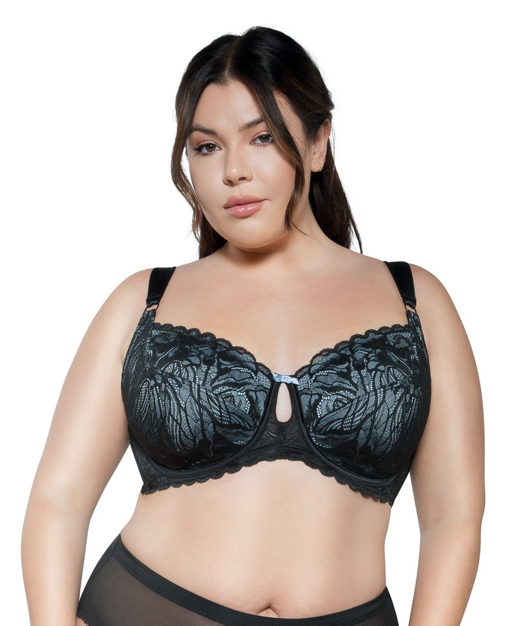 Parfait Charlotte Lace Unlined Bra - Comfortable Wireless Bralette for Women | Seamless Soft Cup Bra for Everyday Wear | Perfect for Yoga, Lounging & Light Support