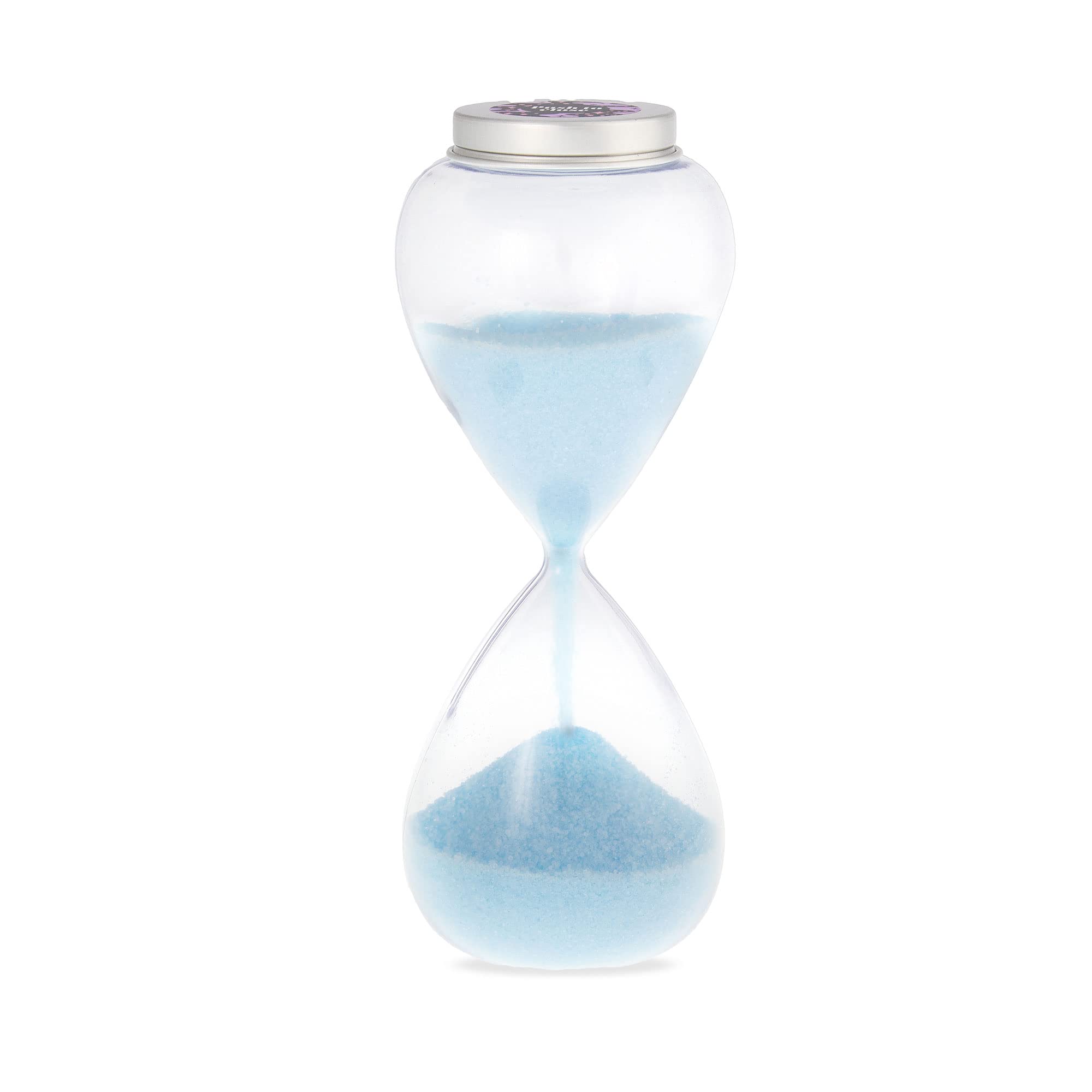 **MAD BEAUTY Mystic Magic Hourglass Bath Timer Salts – Jasmine & Indigo Violet Scented, Reusable Sand Timer with Relaxing Bath Salts for Stress Relief & Self-Care – Perfect Gift for Spa Nights & Home Relaxation**