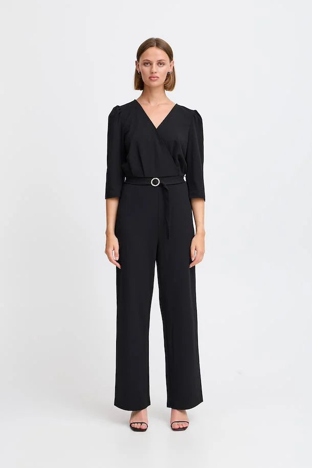 Stylish Black Abby Jumpsuit for Women - Trendy One-Piece Romper for Casual Outings, Parties & Summer Vacations