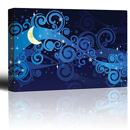 Yellow Crescent Moon