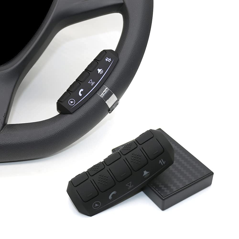 Universal Wireless Steering Wheel Control Buttons for Android GPS Navigation - Car DVD Remote Control for Easy Driving & Entertainment