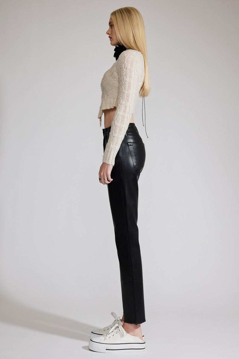 Henrietta Premium High Rise Slim Straight Jeans for Women - Stretch Denim Pants, Comfortable & Flattering Fit - Perfect for Work, Casual Outfits & Date Nights