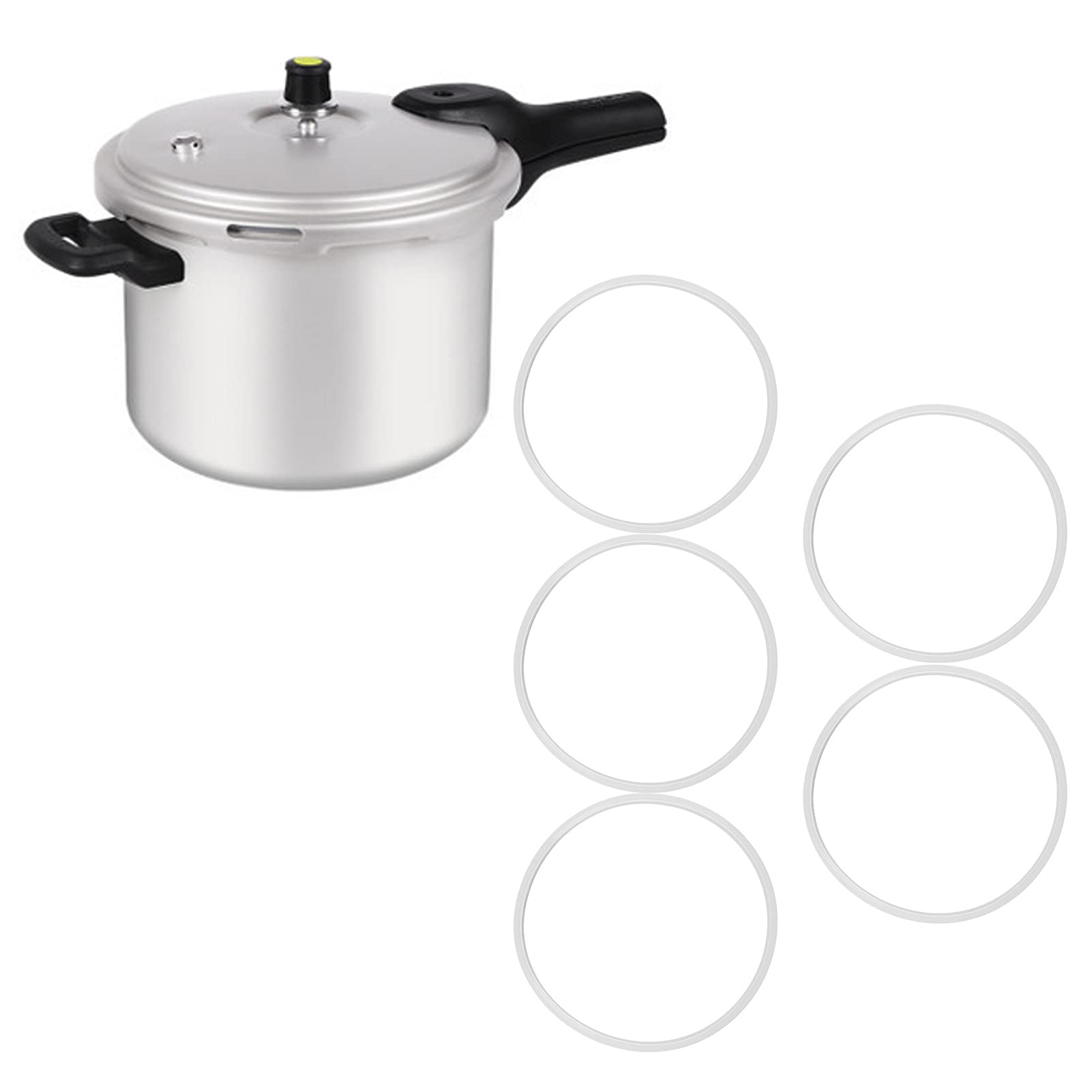 5Pcs Clear Silicone Pressure Cooker Sealing Ring Replacement - 32cm/12.6inch Durable Gasket for Home Kitchen Use | Perfect for Instant Pot, Cooking, Canning & Food Preservation