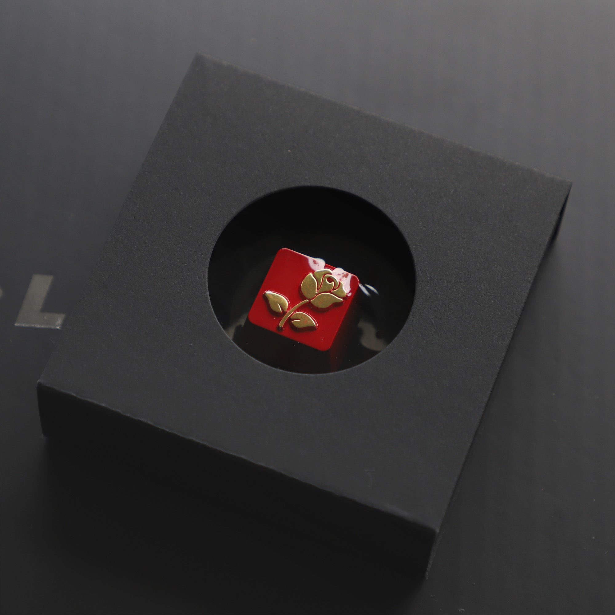 Personalized Rose Metal Keycap - Zinc Alloy Custom Keycap for Mechanical Keyboard, Unique Love Letter Design - Perfect for Gaming, Typing & Gift Giving