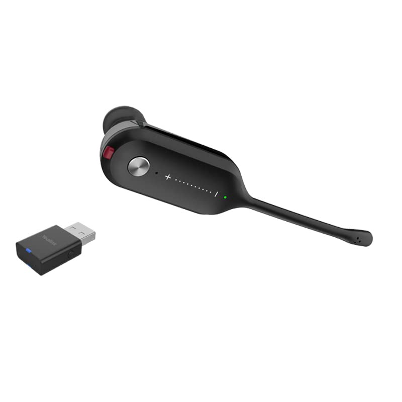 Yealink WH63 Wireless DECT Headset for Microsoft Teams - Noise Cancelling Office Headphones with Long Battery Life for Remote Work & Call Centers