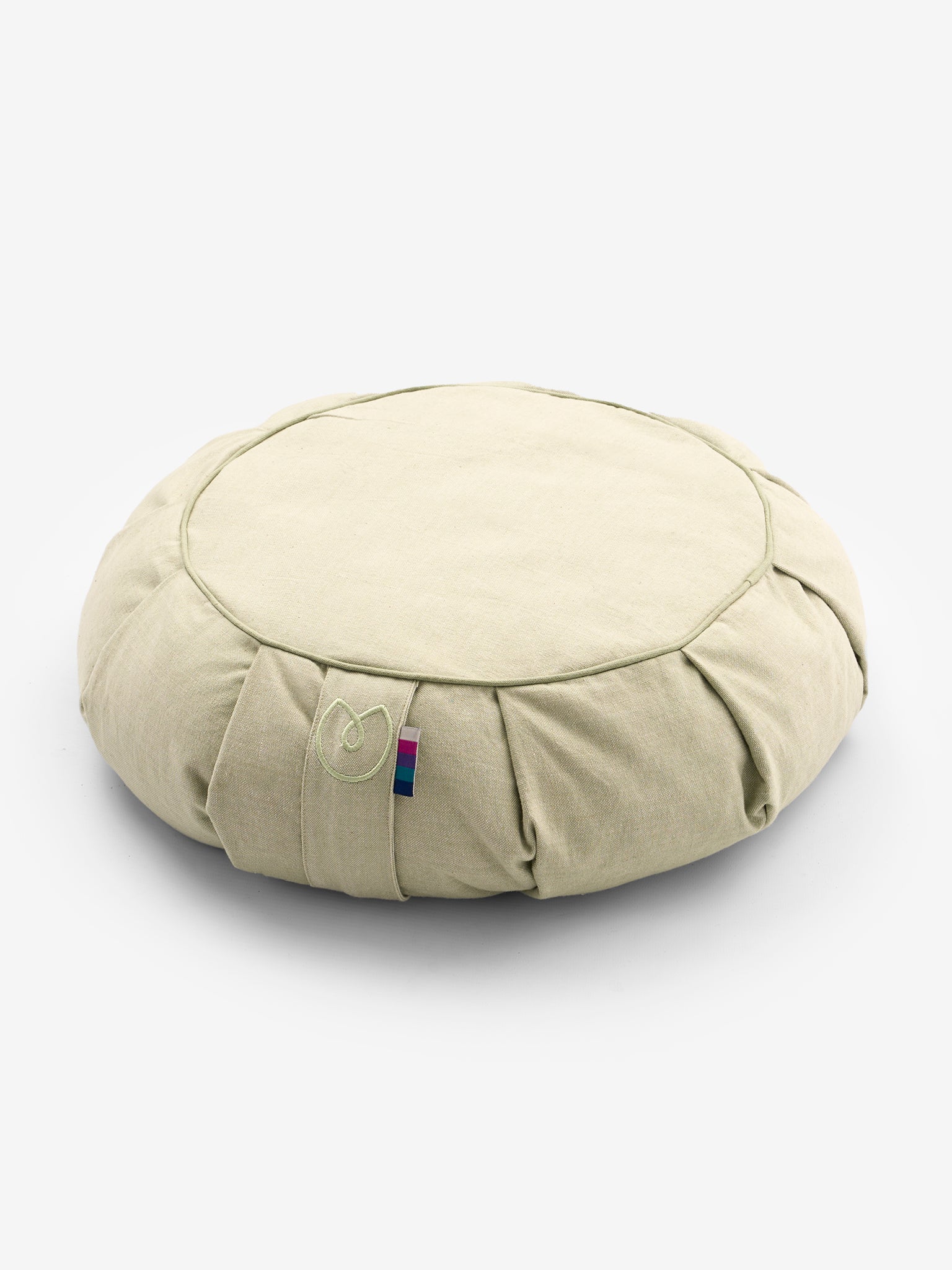 Organic Cotton Chambray Zafu Meditation Cushion by Yogamatters - Premium Yoga & Zen Sitting Pillow for Home Meditation, Yoga Practice & Relaxation