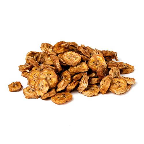 Organic Dried Banana Chips - Healthy Vegan Snacks for Kids & Adults | Unsweetened, Gluten Free, Non-GMO | 1 Pound Bag | Perfect for Lunchboxes, Hiking, and Office Snacking