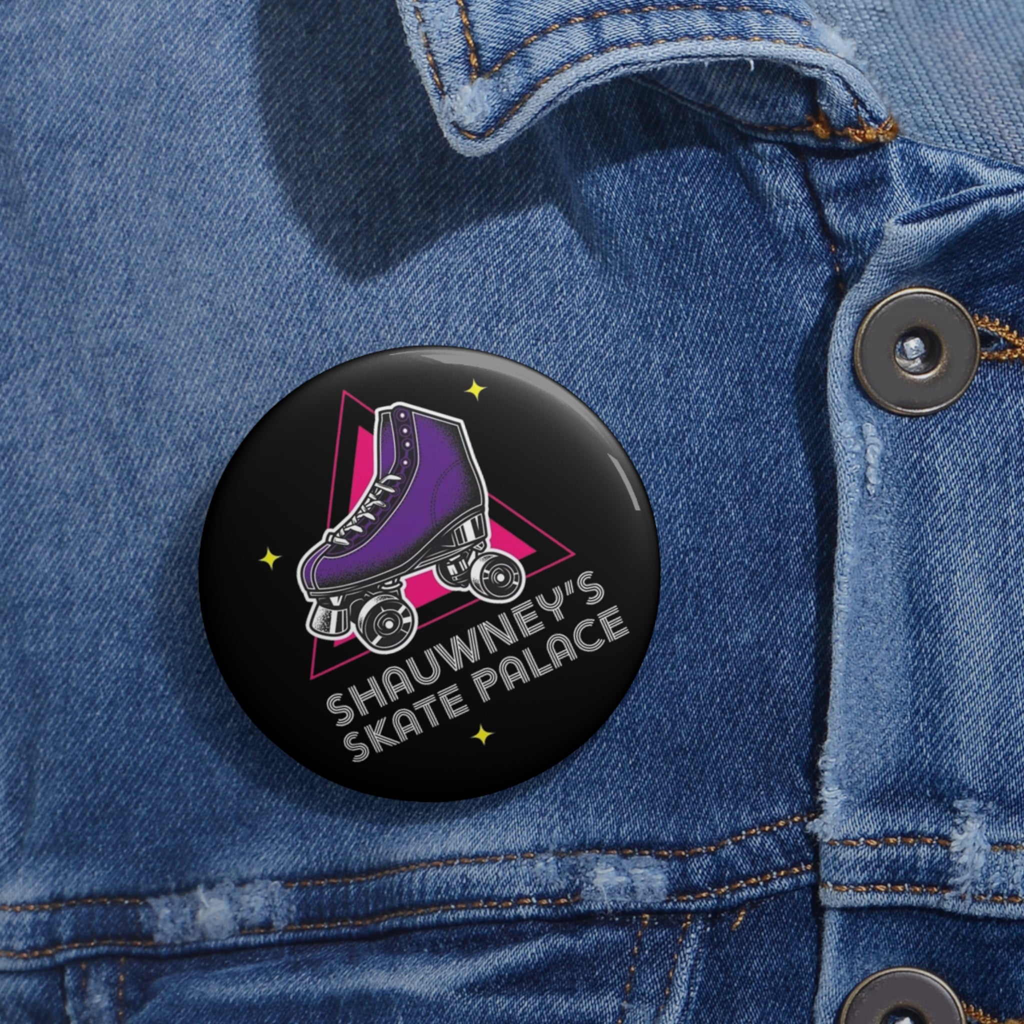Shauwney's Skate Palace Pin Button - Collectible Skateboarding Badge for Jackets, Hats & Backpacks - Perfect for Skateboarders & Roller Skaters