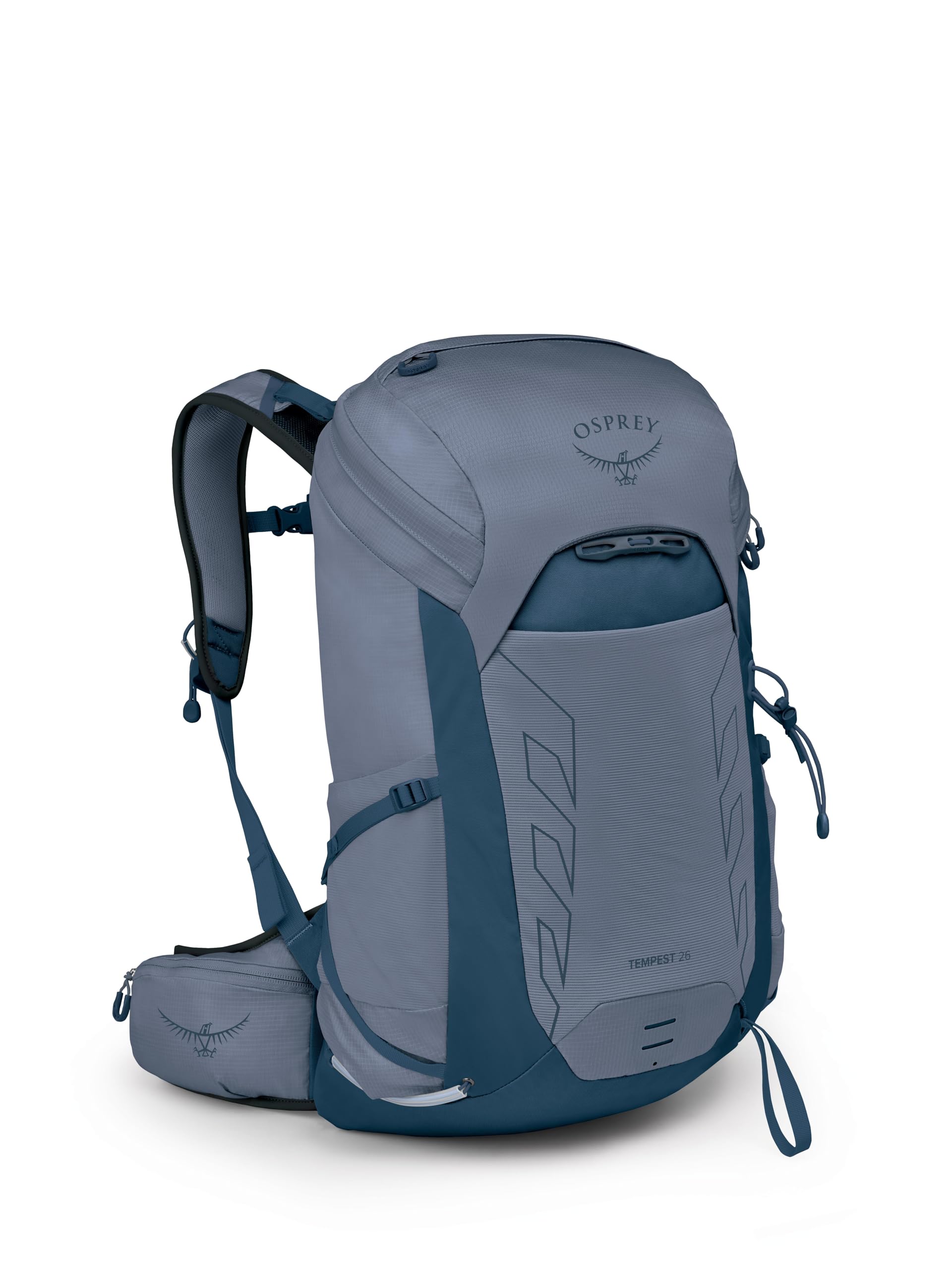 Osprey Tempest 26L Women's Lightweight Hiking Backpack with Hipbelt - Water-Resistant Daypack for Outdoor Adventures, Travel & Trekking - Anchor Blue/Atlas