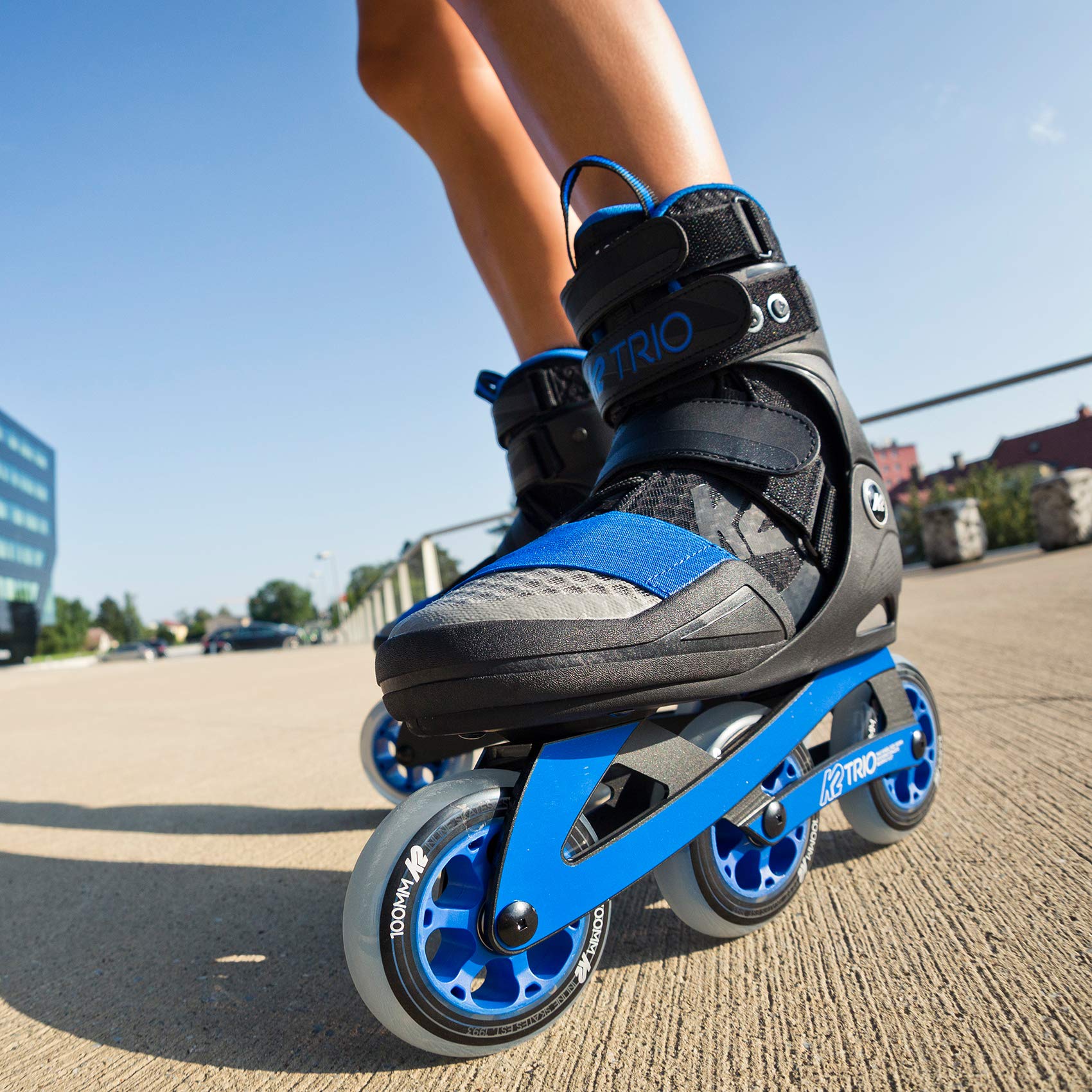 K2 Trio 100 Men's Urban Inline Skates - High Performance Adult Rollerblades for Fitness & City Skating (2018 Model) | Perfect for Commuting, Exercise & Outdoor Recreation