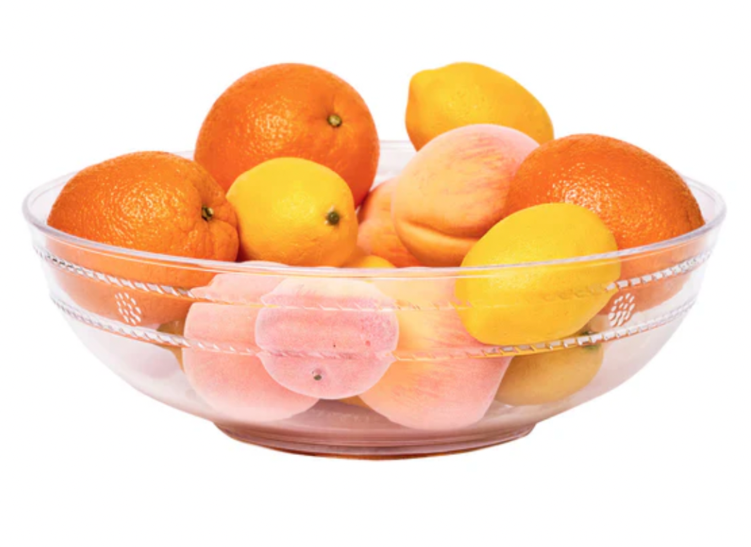 Juliska Isabella 13-Inch Acrylic Serving Bowl - Durable & Elegant for Salads, Pasta, and Party Dishes - Perfect for Entertaining, Dining, and Special Occasions