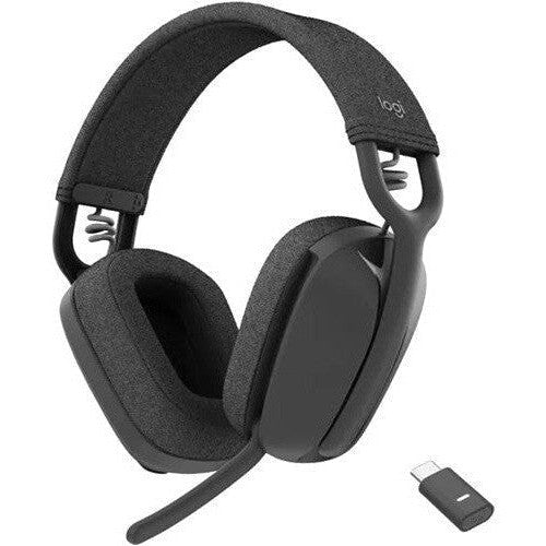 Logitech Zone Vibe Wireless Headset for Microsoft Teams - Graphite | Noise Cancelling Mic, Lightweight Design | Perfect for Remote Work & Video Conferencing