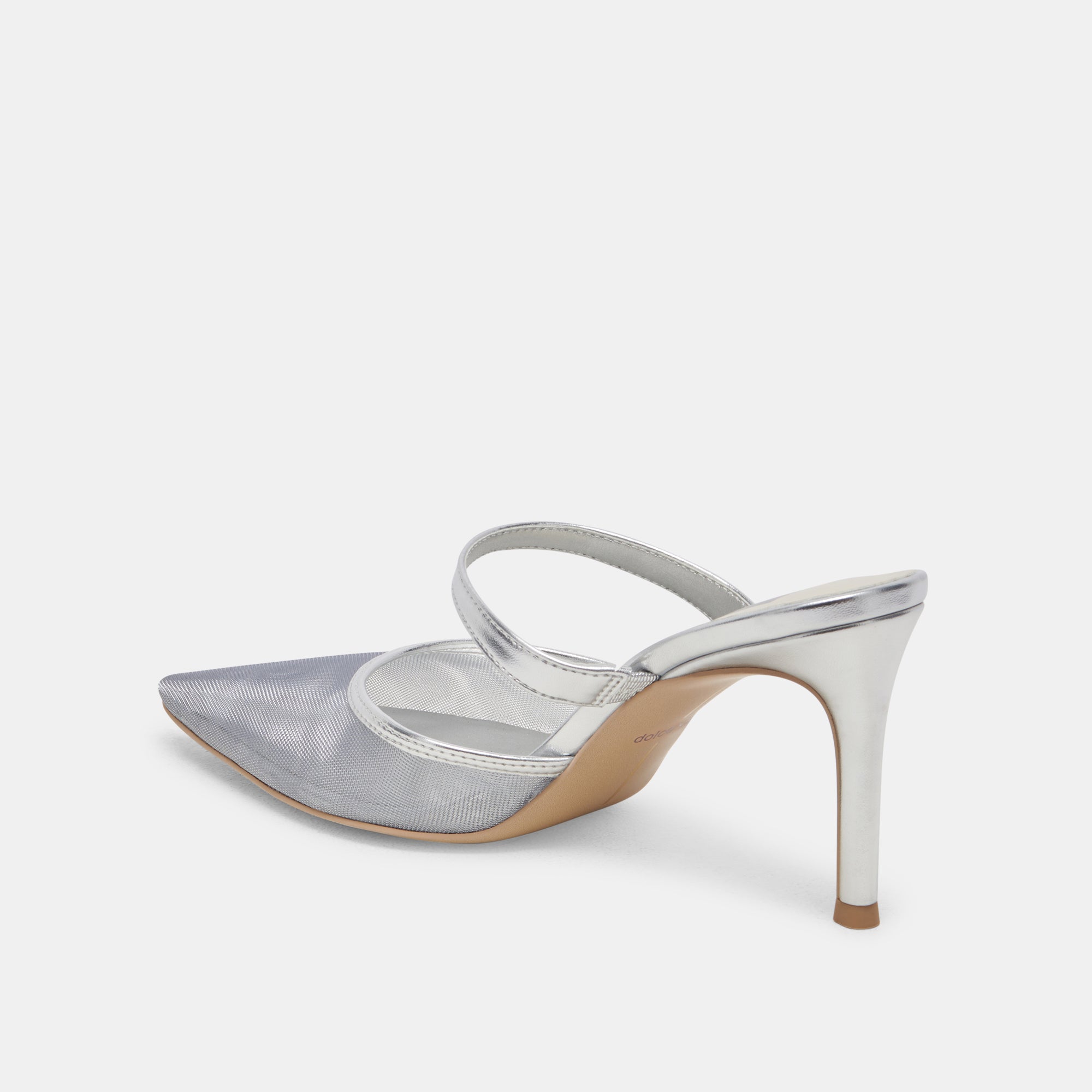 KATIK Women's Silver Mesh High Heels - Elegant Party & Evening Dress Shoes for Weddings, Prom, and Special Occasions