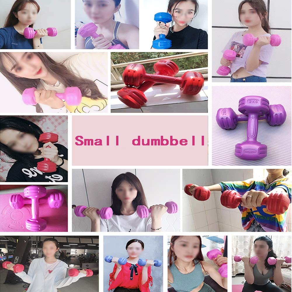 Rubber Coated Mini Dumbbells Set (1kg/1.5kg/2kg/3kg) - Compact Home Gym Equipment for Travel, Office & Family Fitness Training - Perfect for Strength Training, Yoga & Light Weight Lifting Exercises