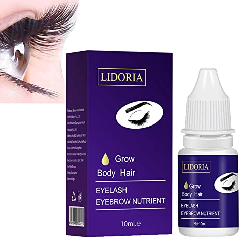 Natural Eyelash Growth Serum & Eyebrow Enhancer - 10ml Lash Boosting Liquid for Longer, Thicker Lashes & Brows | Perfect for Daily Makeup Base & Nighttime Lash Care Routine
