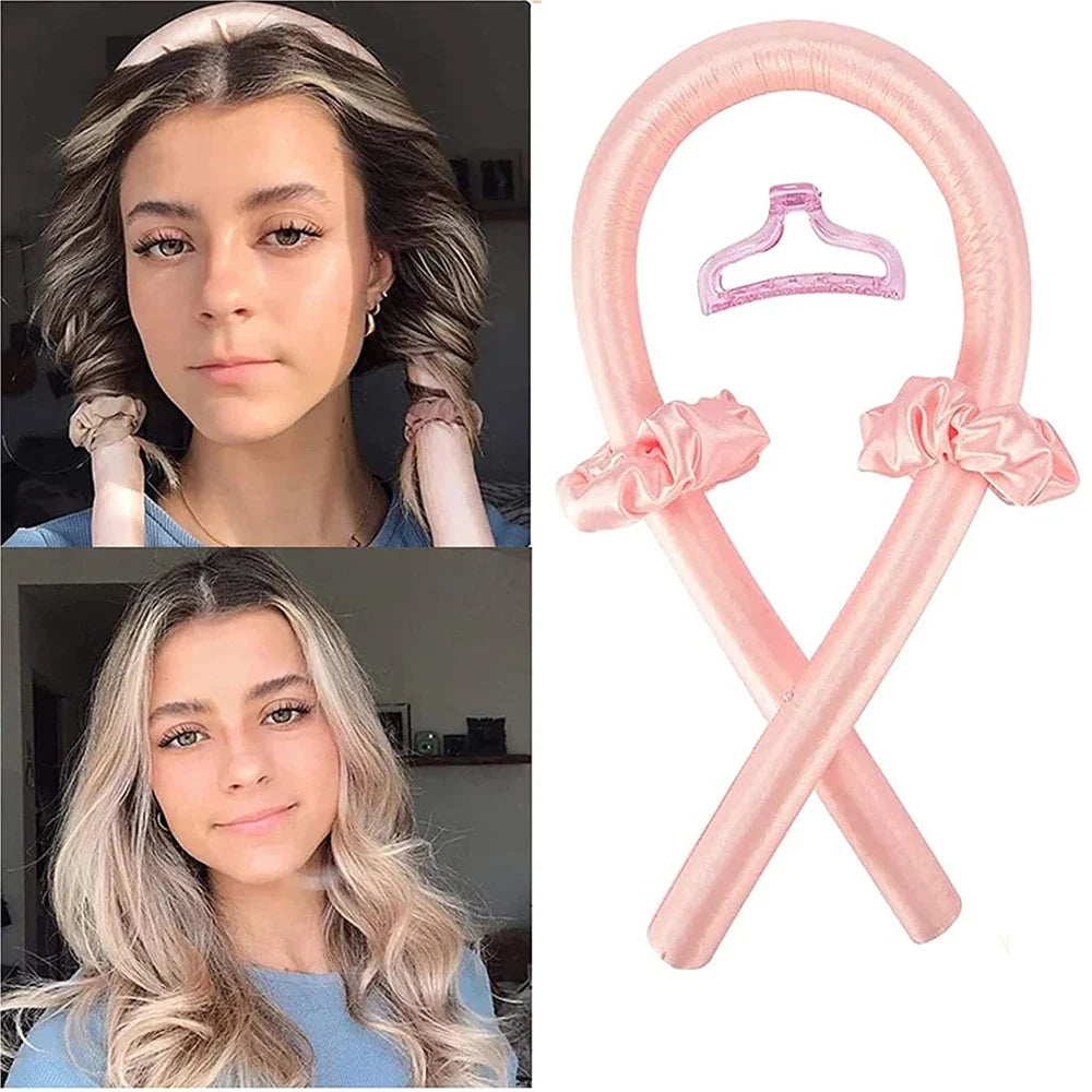 Heatless Hair Curler Set for Long & Short Hair - No Heat Curling Rods for Overnight Waves & Natural Curls - Perfect for Home, Travel & Special Occasions