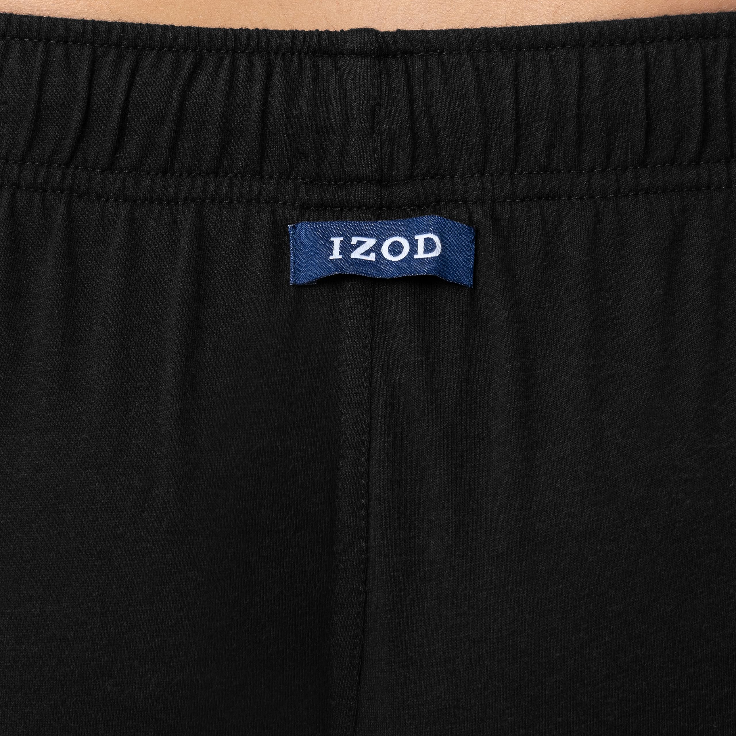 IZOD Men's Jersey Knit Sleep Pants - Soft & Comfortable Lounge Pajama Bottoms for Relaxing at Home or Sleeping