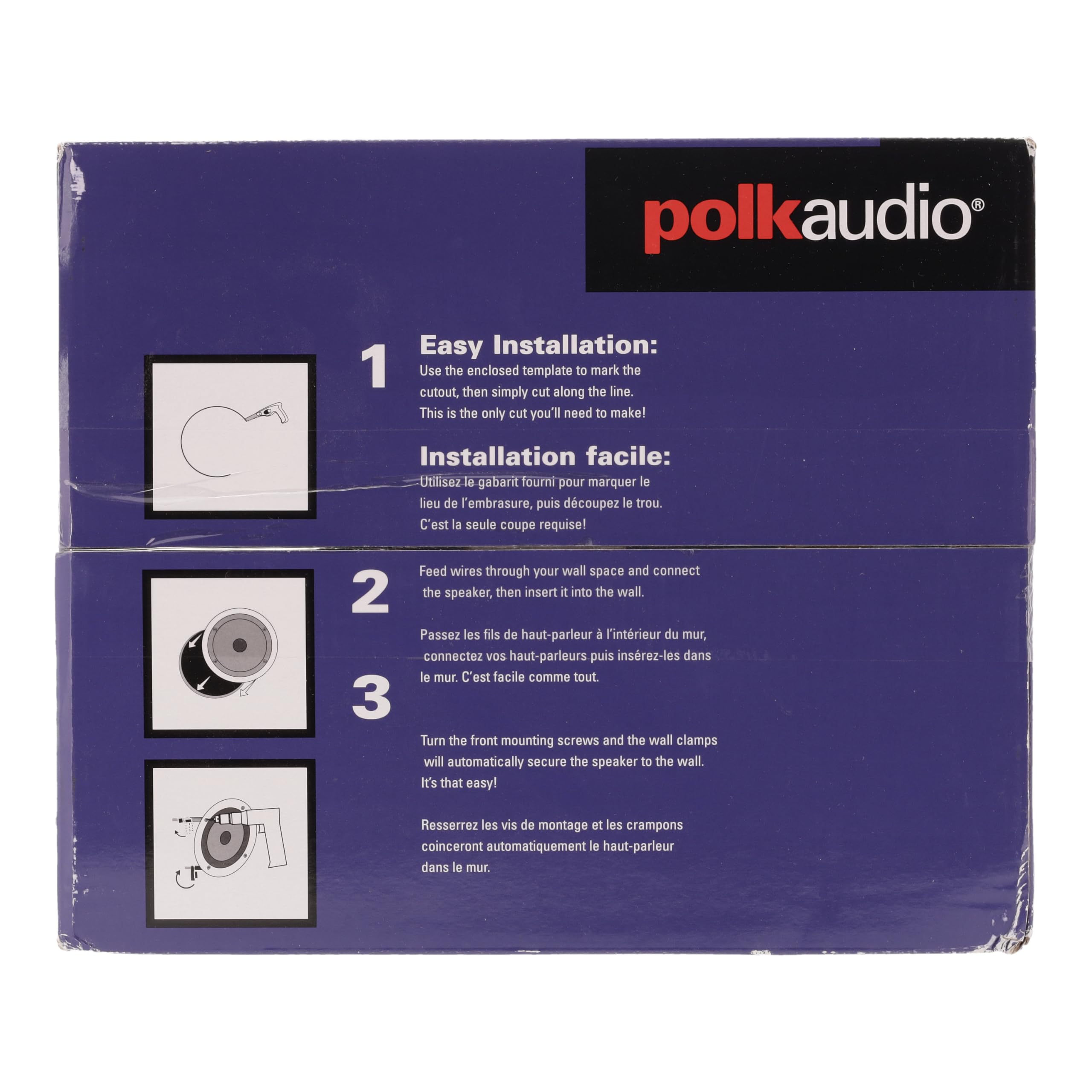 Polk Audio RC80i 2-Way Premium 8-Inch In-Ceiling Speakers (Pair) - High Performance, Moisture-Resistant for Bathroom, Kitchen & Outdoor Use - Perfect for Home Theater & Whole House Audio (White, Paintable Grille)