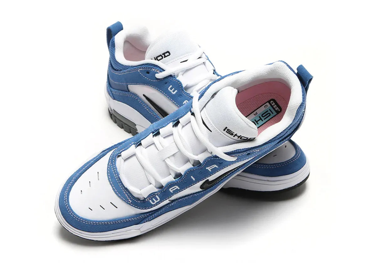 Nike SB Air Max Ishod Skateboarding Shoes - Star Blue/Black/White | Men's Casual Sneakers for Streetwear & Skateboarding
