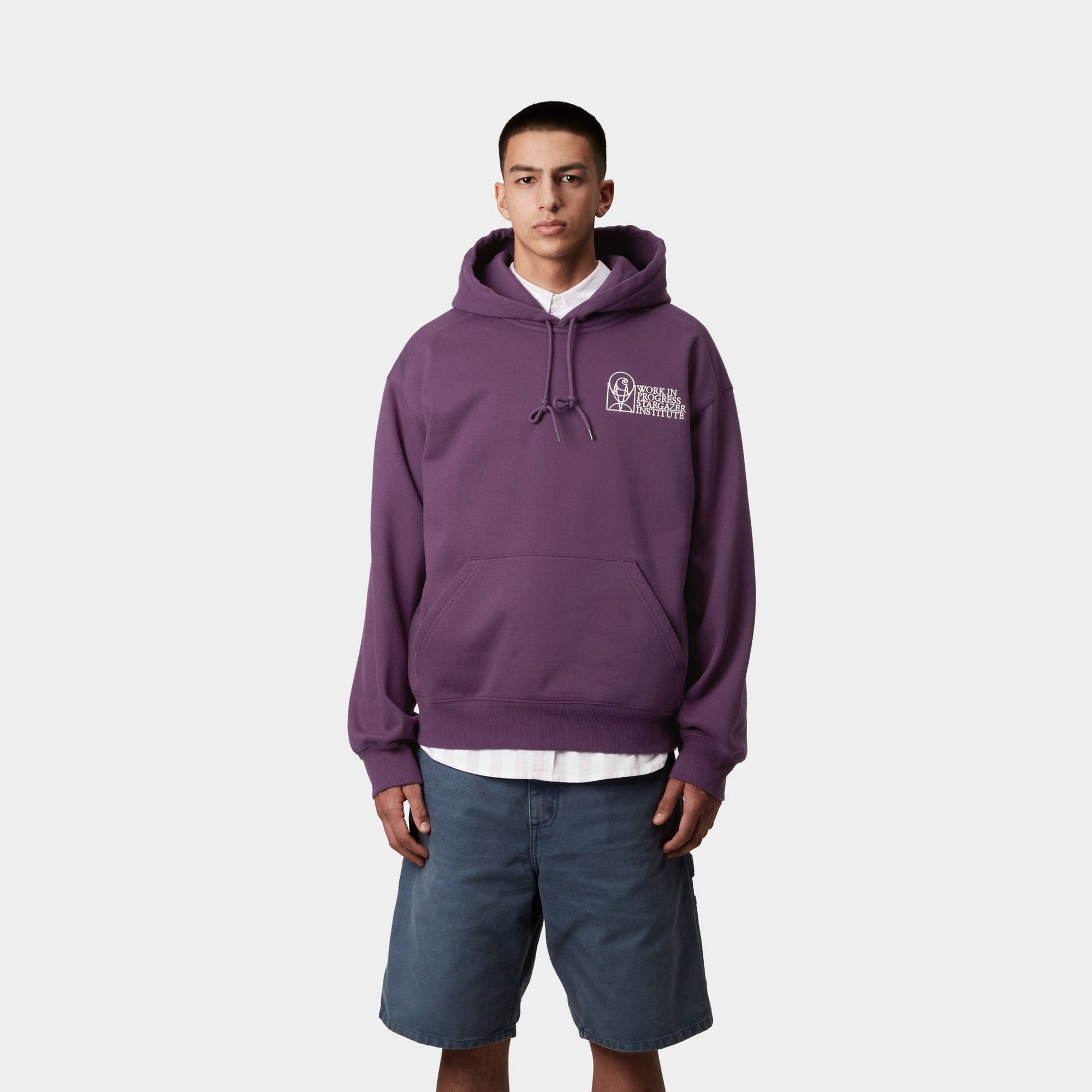 Cozy Hooded Stargazer Sweatshirt for Women - Soft Fleece Pullover with Hood in Huckleberry & Wax Colors | Perfect for Stargazing, Camping & Casual Winter Wear