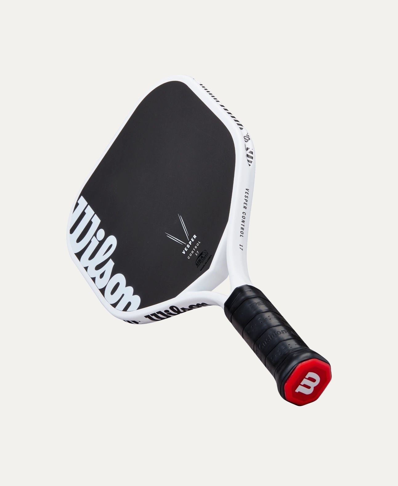 Wilson Vesper Control 17 Pickleball Paddle - Premium Carbon Fiber Paddle with Cushion Grip for Enhanced Control & Spin | Perfect for Indoor & Outdoor Pickleball Games, Tournaments & Practice Sessions
