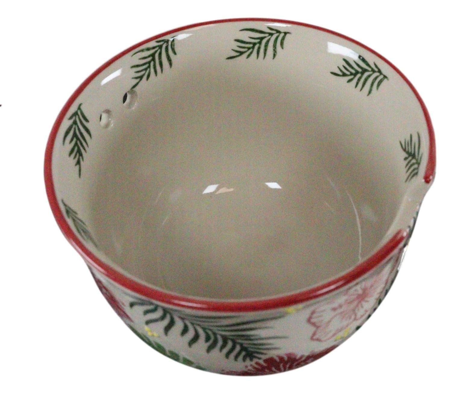 Ebros White Colorful Nectar Flowers Ramen Udon Noodles Ceramic Porcelain Bowl Set with Built-in Chopstick Rest & Bamboo Chopsticks - Perfect for Asian Cuisine, Soup, Rice, and Noodle Meals in Kitchen & Dining