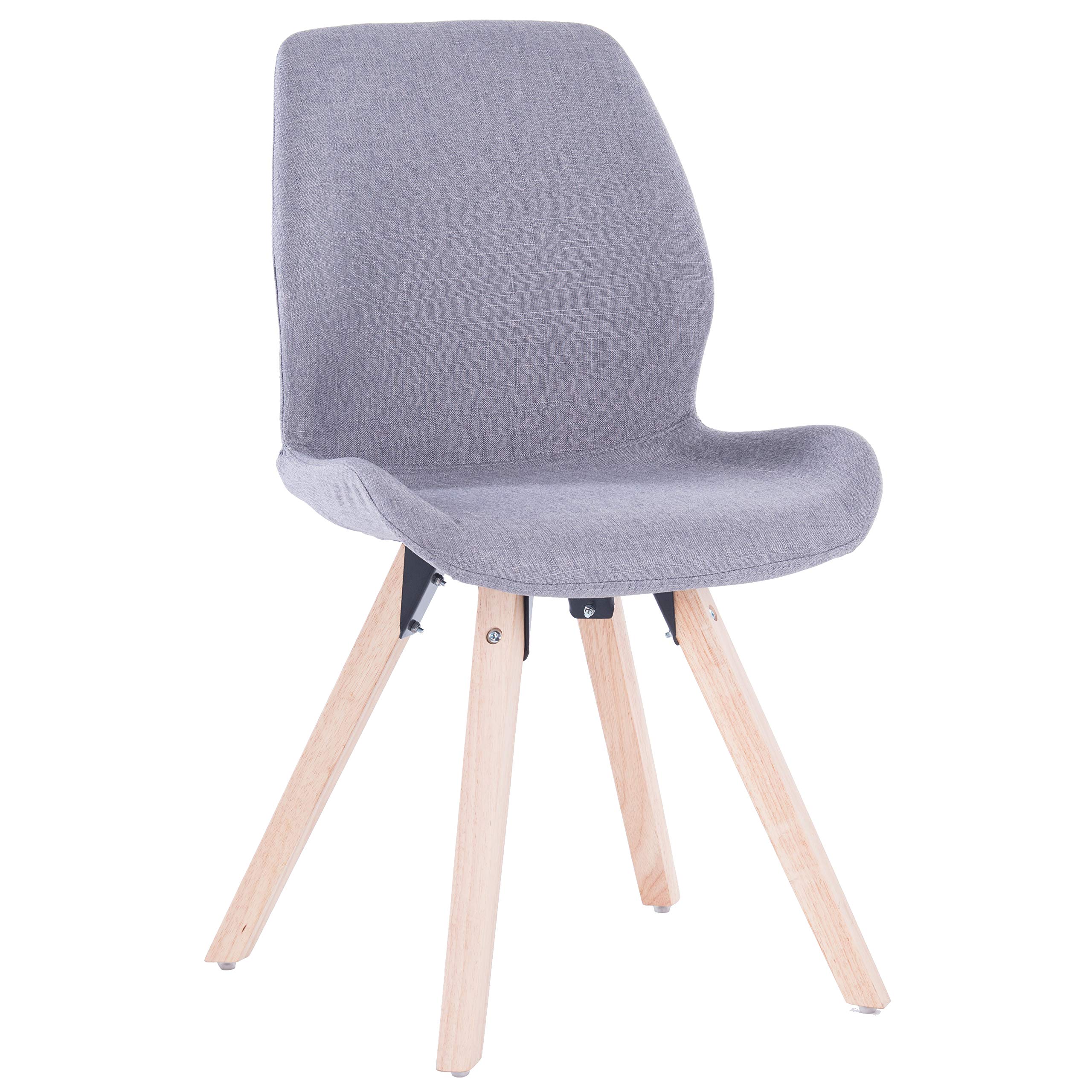 Porthos Home Modern Fabric Dining Chairs Set of 2 - Rubberwood Legs, Easy Assembly for Kitchen, Dining Room & Office - Comfortable Contemporary Seating