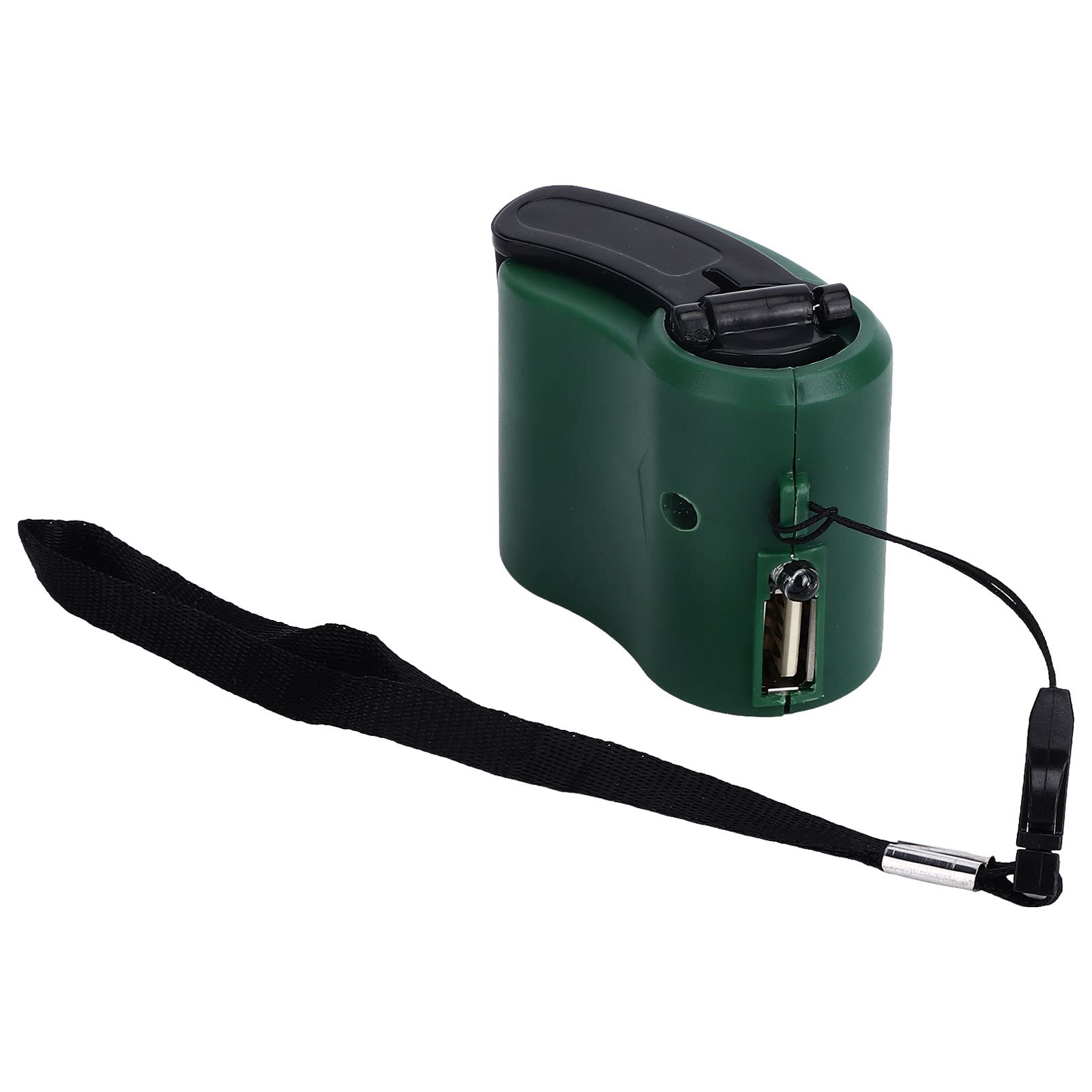Hand Crank USB Charger with LED Light - Portable 5V Output Emergency Phone Charger for Camping, Hiking & Power Outages